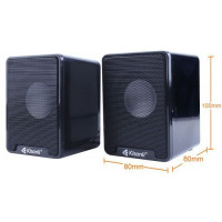 Kisoni USB Portable Computer Speakers K100 - Black