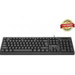 Philips Wired Quiet Keyboard SPK6234 with Number Pad-Black