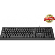 Philips Wired Quiet Keyboard SPK6234 with Number Pad-Black Keyboards
