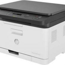 HP 178nw Wireless Laser Color Multifunction Mobile Ethernet Wi-Fi Printer – White HP Printers