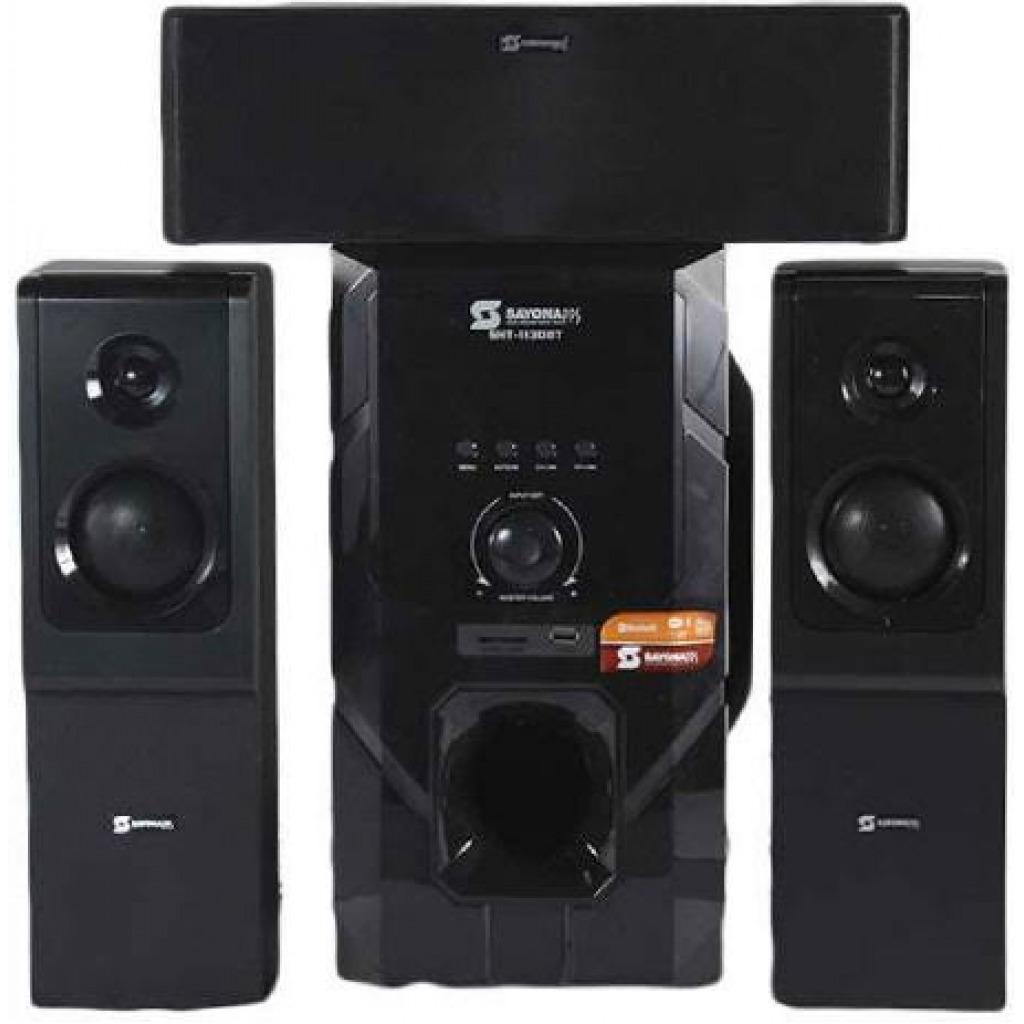 Sayona SHT-1130BT 3.1 Channel PMPO 15000W Subwoofer Home Theater System - Black