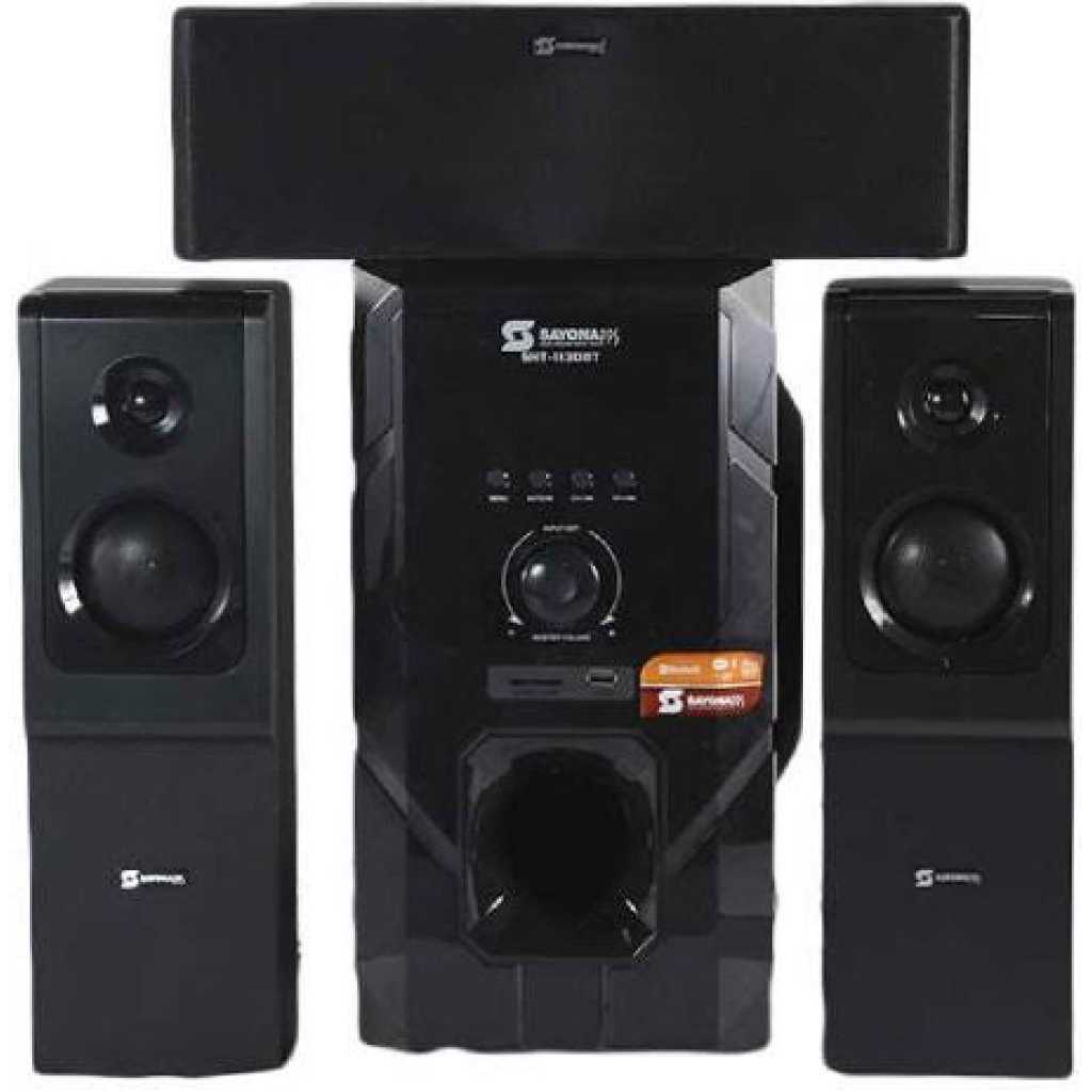 Sayona SHT-1130BT 3.1 Channel PMPO 15000W Subwoofer Home Theater System - Black