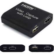 Hdmi Video Capture Card With Loop Out - Black