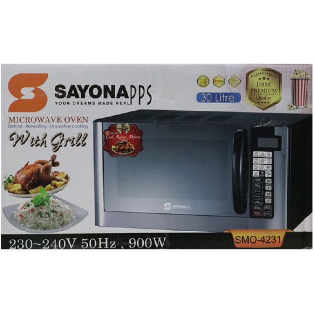 Sayona SMO-4231 30L Microwave Oven - Black