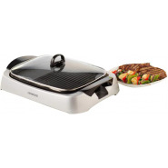 Kenwood HG266 Health Grill with Glass Lid – 2000 W, Silver