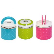 1 Layer Steel Food Insulated Lunch Box Container Tiffin- Multi-colours Lunch Boxes