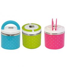 1 Layer Steel Food Insulated Lunch Box Container Tiffin- Multi-colours