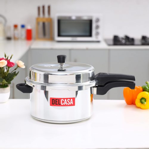 Delcasa DC1125 7.5L Aluminium Pressure Cooker - Silver