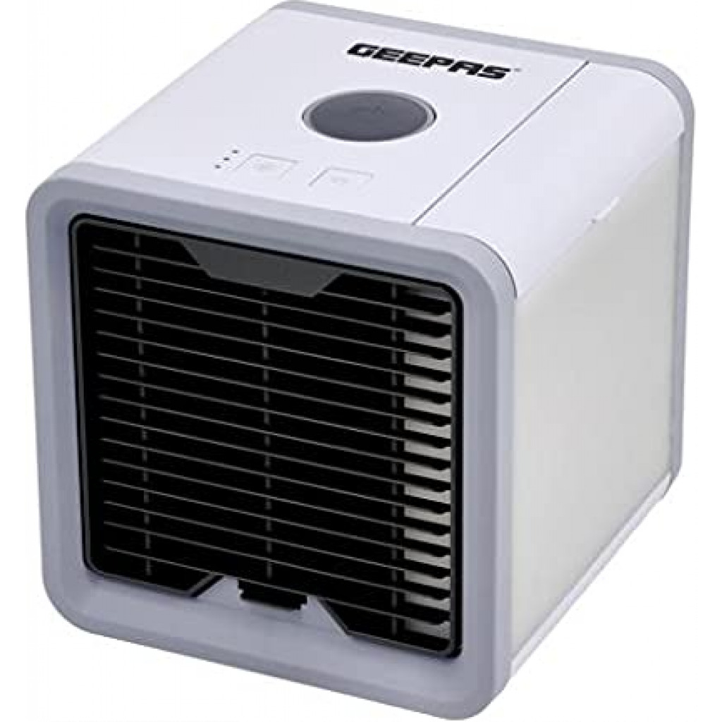 GEEPAS GAC16015 Mini Air Cooler | 750 ml | 3 Speed Options | LED Night Light