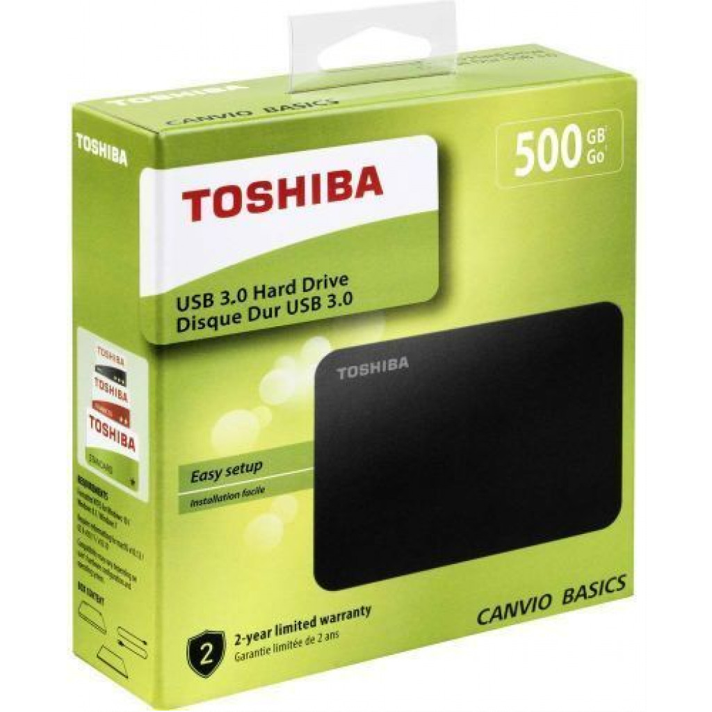 Toshiba 750GB External Hard Disk Drive 3.0 - Black