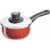 TEFAL Tempo Flame 20 cm Sauce Pan With Lid, Red, Aluminium, C5482482