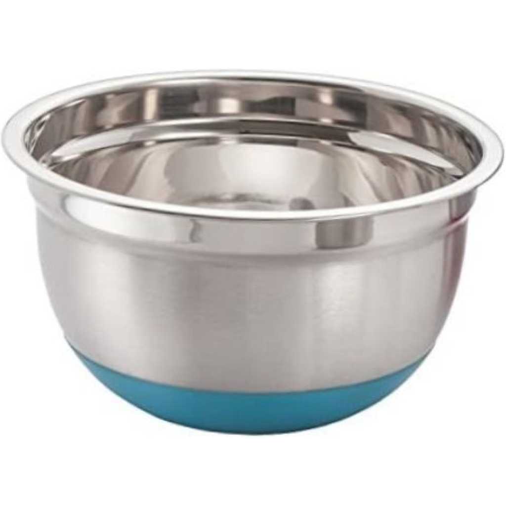 28Cm Kitchen Steel Mixing Bowl For Baking Cooking Salad Fruits- Silver Bowls TilyExpress