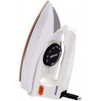 Geepas GDI7729 Dry Iron with Non-stickTeflon Coated Plate -White