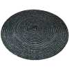 6 Pc Round Decorative Placemats Table Mats- Black &White