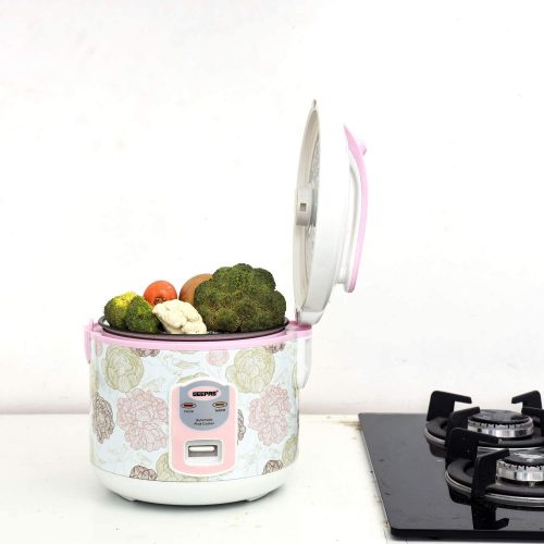 Geepas 1.5L Electric Rice Cooker, GRC4334 White