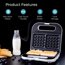 Geepas Waffle Maker - GWM676 - White