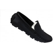 New Men’s Slip-on Leather Moccasins Shoes – Black