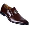 Men's Formal Slip-on Gentle Faux Leather Shoes - Coffee Brown