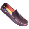 Casual Men's Leather Moccasins - Brown