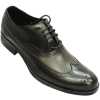 MORETTI Men's Faux Leather Formal Shoes - Black.