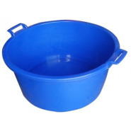 Round Plastic Wash Basin 40L-Blue