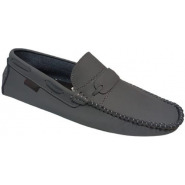 Men’s Designer Moccasins – Grey Men's Loafers & Slip-Ons