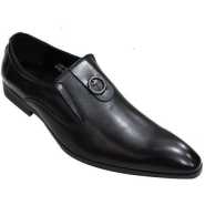 Designer Men's Leather Gentle Formal Shoes - Black