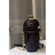 Fancy Portable Thermos Travel Mug Flask Bag Cup-Black