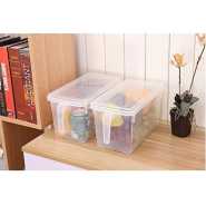 2pc Fridge Storage Container Box Holder Organiser Food Containers -Clear