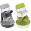 1 Piece of Soap Dispensing Palm Storage Stand Dishwasher Brush, Multi-Colour