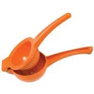 Plastic Manual Double Layer Lemon Squeezer -Orange