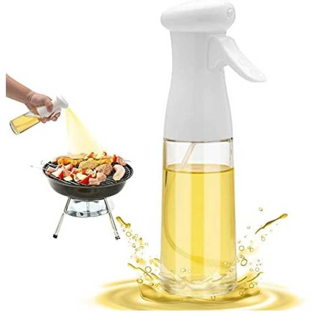 200ml Glass Cooking Vinegar Oil Sprayer Dispenser Bottle -Colorless