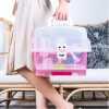 Portable Baby Bottle Drying Rack Storage Box With Anti-dust Cover, Pink Bottle Accessories TilyExpress