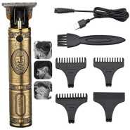 Professional Hair Clipper Grooming Rechargeable Cordless Cutting T-Blade Trimmer Kit-Black