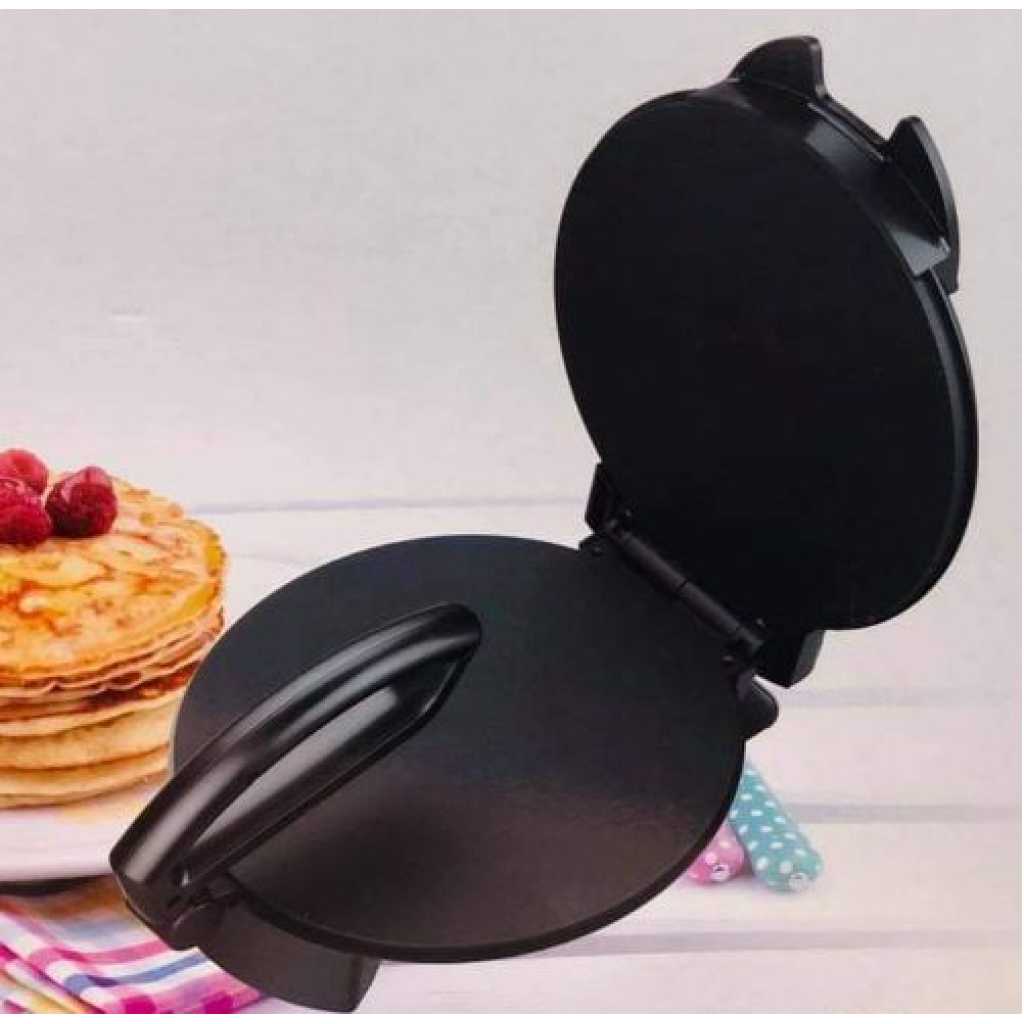 Non Stick Chapatti Roti Tortilla Pizza Maker Plate- Black