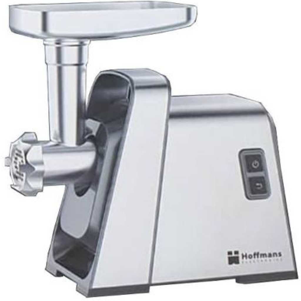 Hoffmans Electric Meat Grinder Mincer Machine -Silver