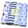 4Pcs Baby Receiving Bedsheets – Multicolor Baby Beds Cribs & Bedding TilyExpress