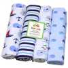 4Pcs Baby Receiving Bedsheets - Multicolor