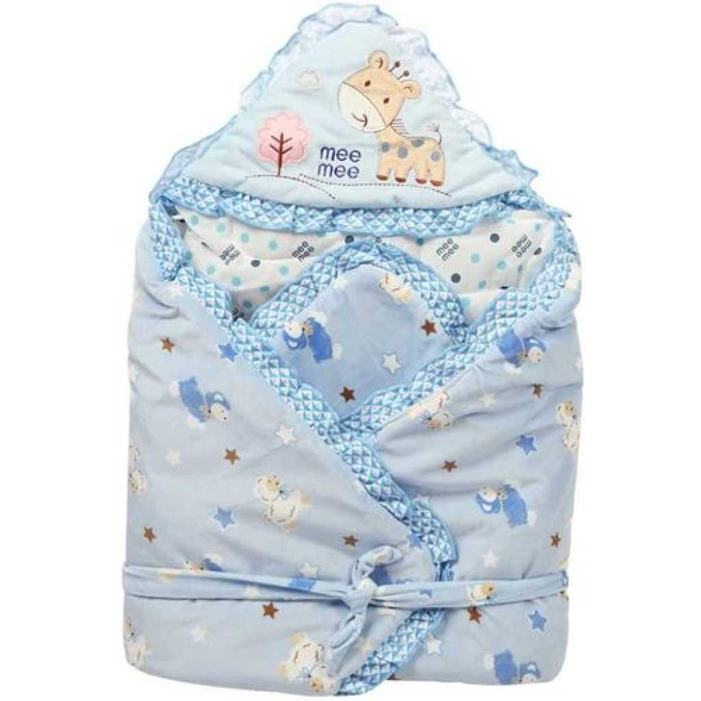 Baby Shawl Receiver - Blue Pattern May Vary