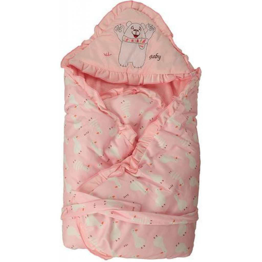 Baby Shawl Receiver – Pink Pattern May Vary Baby Beds Cribs & Bedding TilyExpress