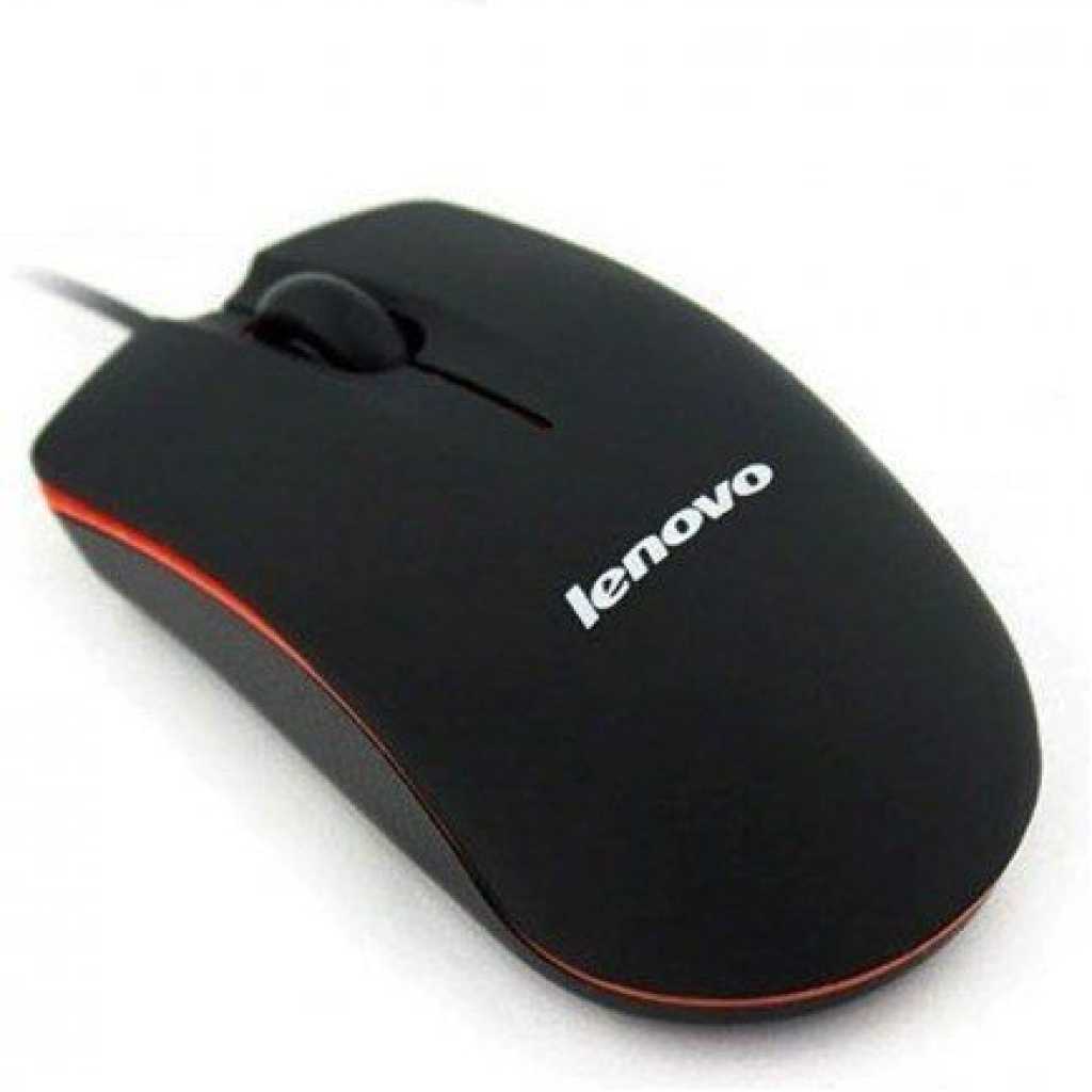 Lenovo M20 Wired Optical Mouse - Black