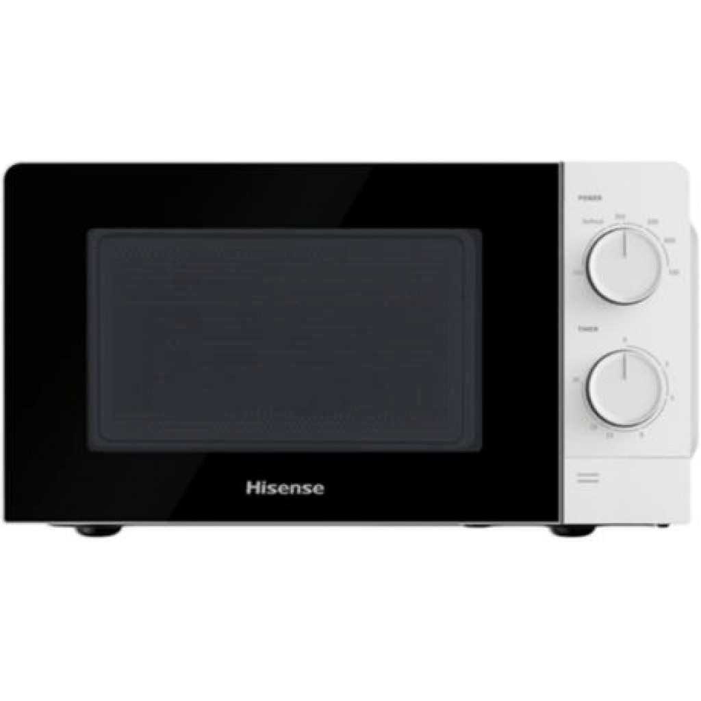 Hisense 20 - Litres Microwave Oven with a Mirror Door - Silver, Black