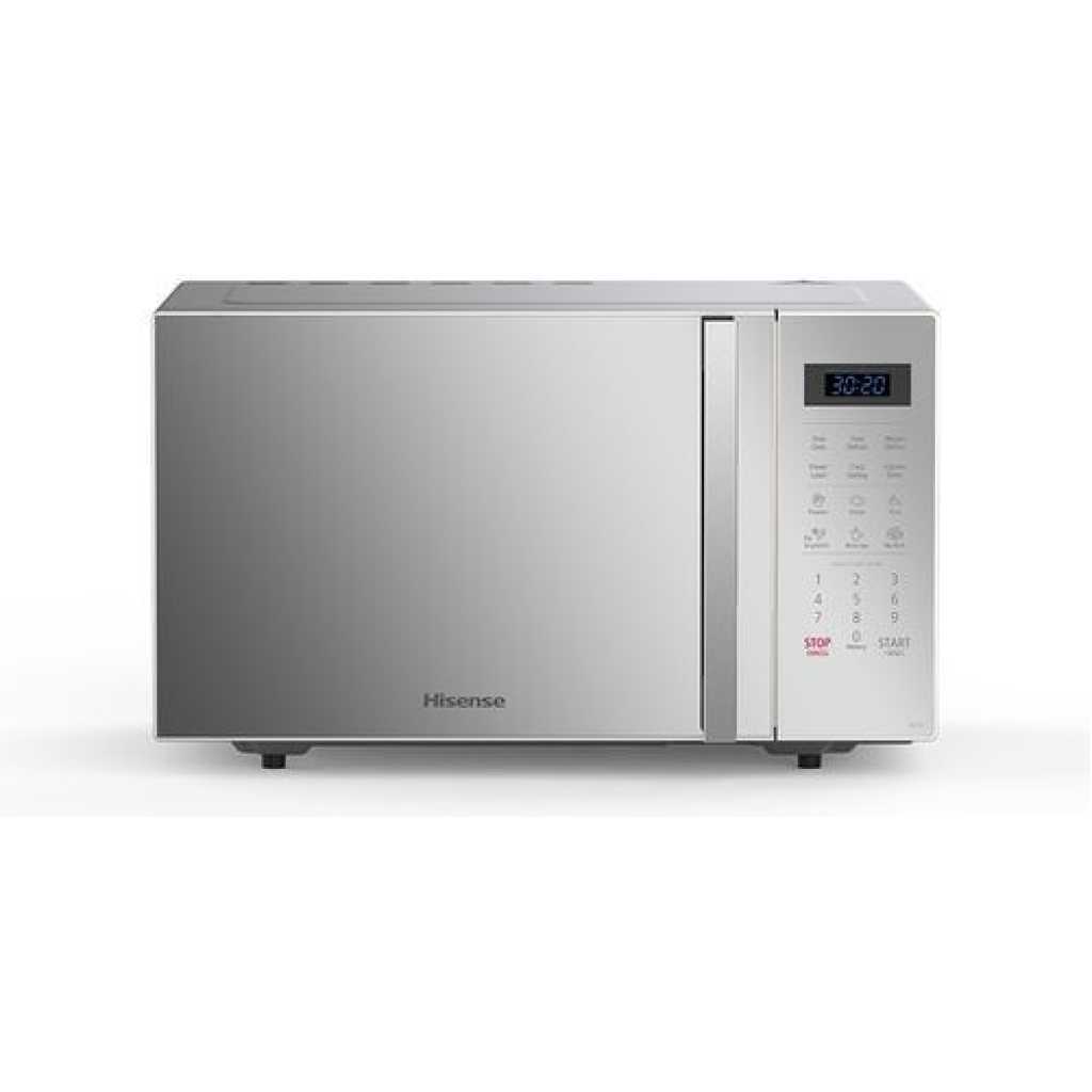 Hisense 25 - Litres Microwave Oven H25MOMS7HG; 900W Freestanding Solo Microwave Oven With Grill - Grey