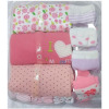 10 Pack Of Baby 3 Overalls + 3 Wash Towels + 4 Pairs Of Socks - Multiple Designs