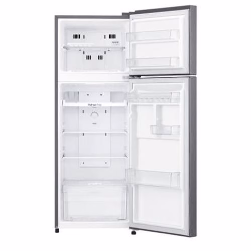 Hisense 392 - Litres Fridge RT392D4ASU, Top-Mounted Defrost Double Door Refrigerator - Silver