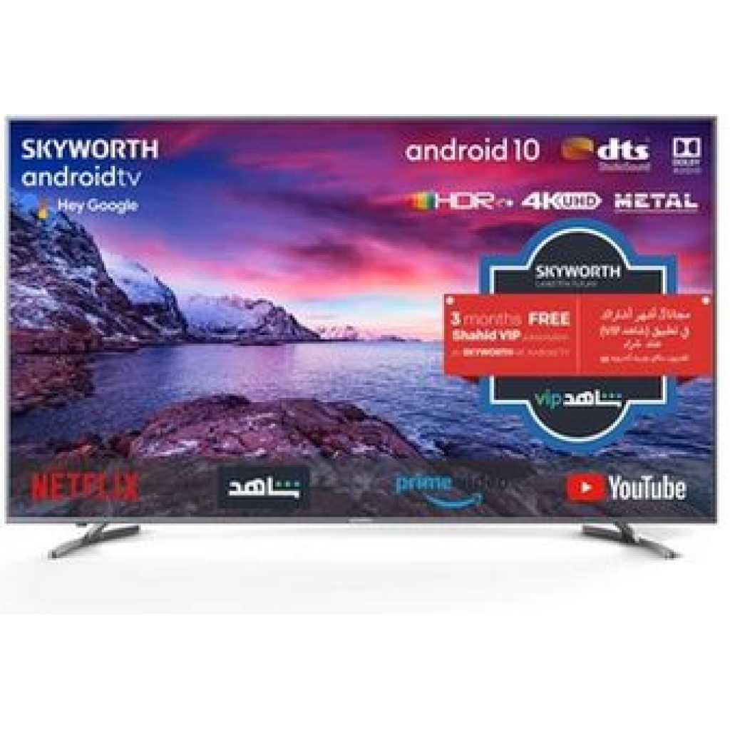 Skyworth, 75 Inch, 4K UHD LED TV, Android, 75SUC9300, Black