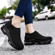 Ladies’ Stylish Fashion Sneakers – Black