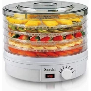 Saachi 5 Tray Fruit, Food Dehydrator - Multi-colors