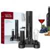 Electric Wine Opener Set Base Style Wine Bottle Opener Corkscrew Kit Gift Set- Multi-colours