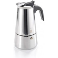 Espresso Maker Emilio For 6 Cups, Stainless Steel- Silver Coffee Makers